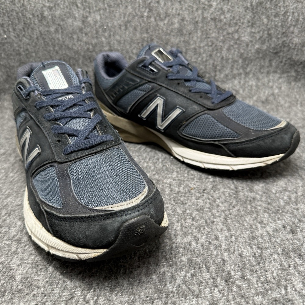 New Balance 990v5 Men's Size 12 EE Made In USA Navy Blue Grey M990NV5 Athletic